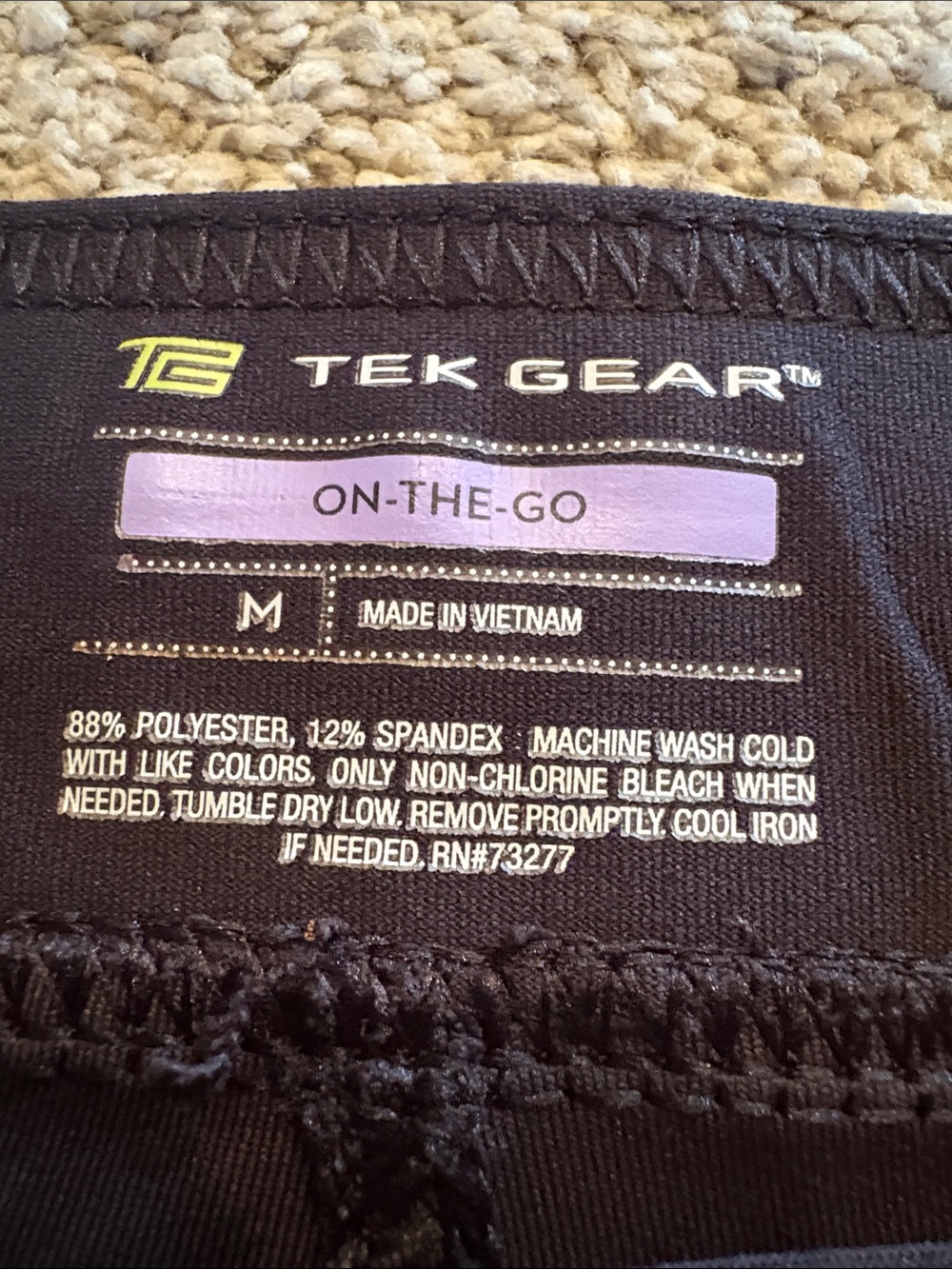 Black Wide-Leg Drawstring Track Pants with Zip Pockets - Picture 3 of 3